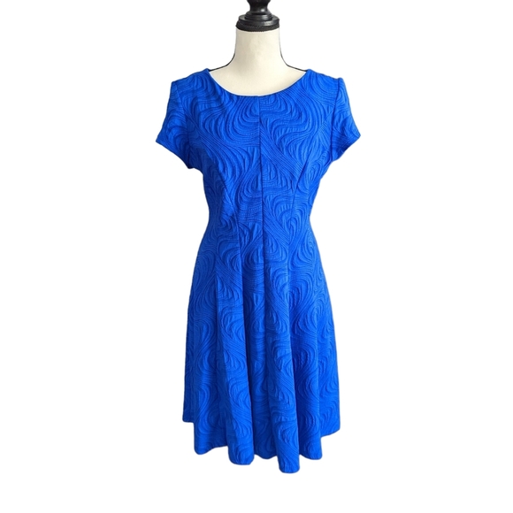 Studio One Dresses & Skirts - Studio One New York Blue Fit and Flare Dress Size 10